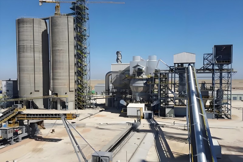 山西浩业为太原某水泥厂定制安装矿山输送皮带机项目